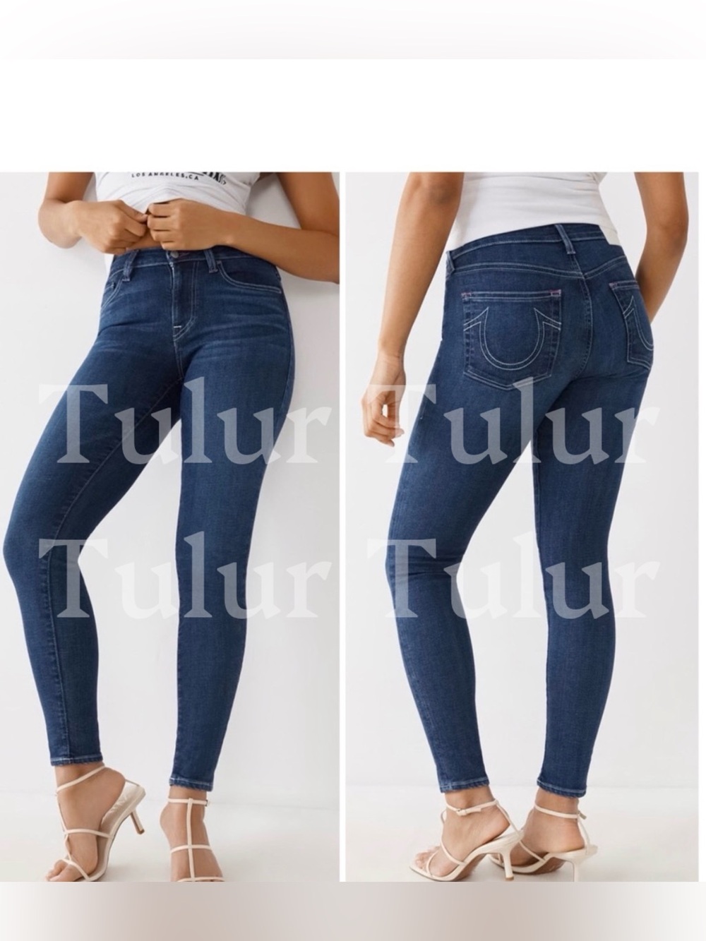 True Religion Halle Mid Rise Super Skinny Jean 29